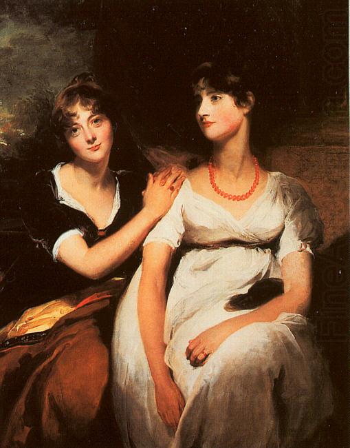  Sir Thomas Lawrence The Daughters of Colonel Thomas Carteret Hardy china oil painting image